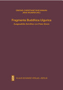 Fragmenta Buddhica Uigurica : ausgewählte Schriften /