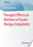 Therapist effects on attrition in psychotherapy outpatients /