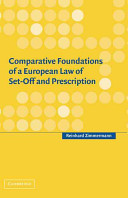 Comparative foundations of a European law of set-off and prescription /