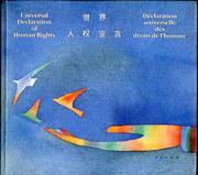 Universal declaration of human rights = Déclaration universelle des droits de l'homme = Declaracíon universal derechos humanos /