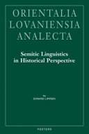 Semitic linguistics in historical perspective /